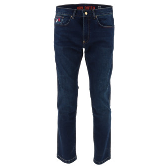 Motorradjeans Von Dutch Basic Denim Stretch Blue Dirty