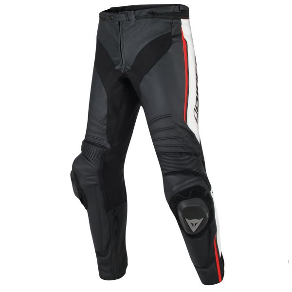 Motorradhose Dainese Misano Black White Red Fluo Motorradhose Dainese Misano Black White Red Fluo
