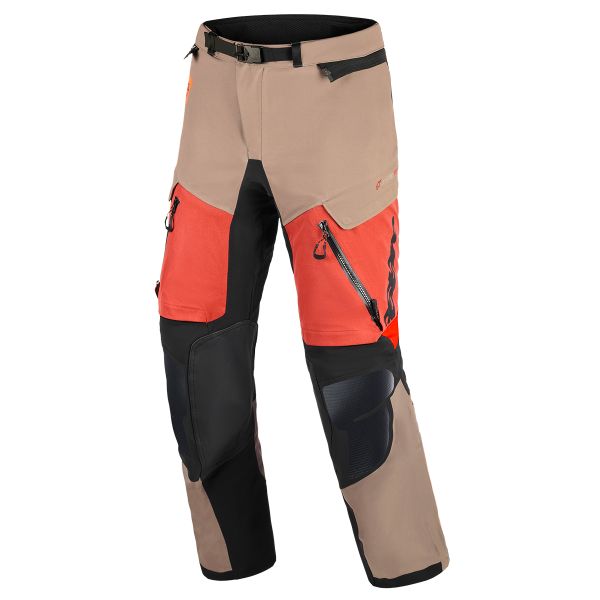 Motorradhose Alpinestars Halo Pro Drystar XF Laminated Pants Walnut Rust Black