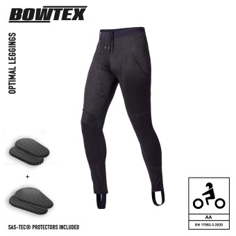 Motorradhose Bowtex Optimal Legging Black