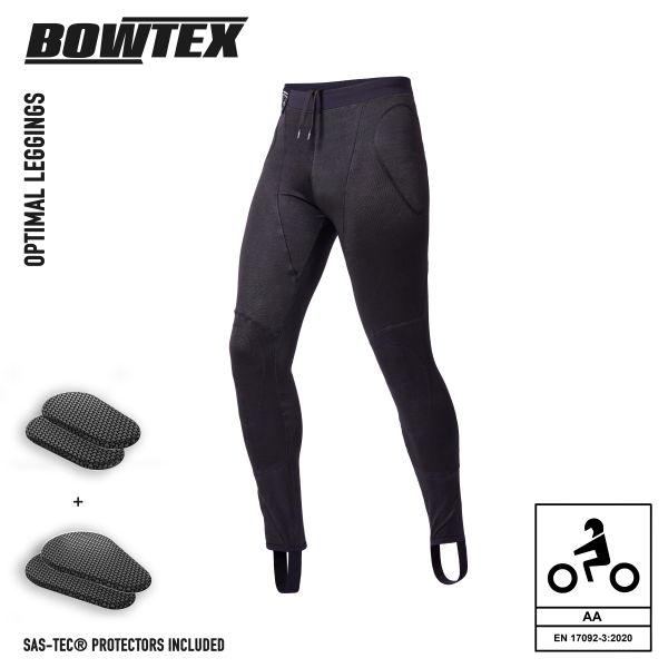 Motorradhose Bowtex Optimal Legging Black