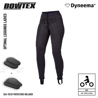 Motorradhose Bowtex Optimal Legging Ladies Black