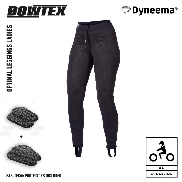 Motorradhose Bowtex Optimal Legging Ladies Black