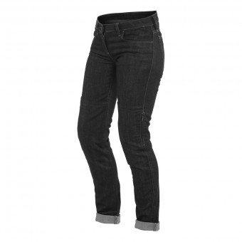 Motorradhose Dainese Classic Slim Lady Black Pants