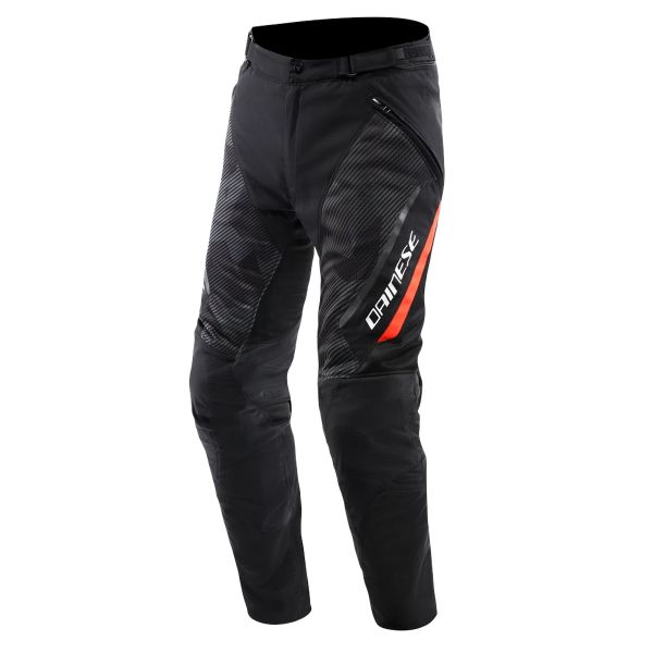 Motorradhose Dainese Drake 2 Super Air Black Anthracite Red Fluo