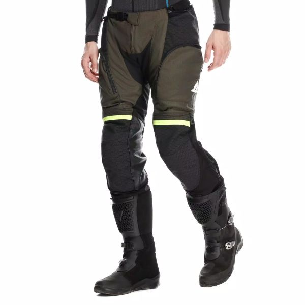 Dainese Super Adventure Absoluteshell Pants Black Tarmac Fluo Yellow