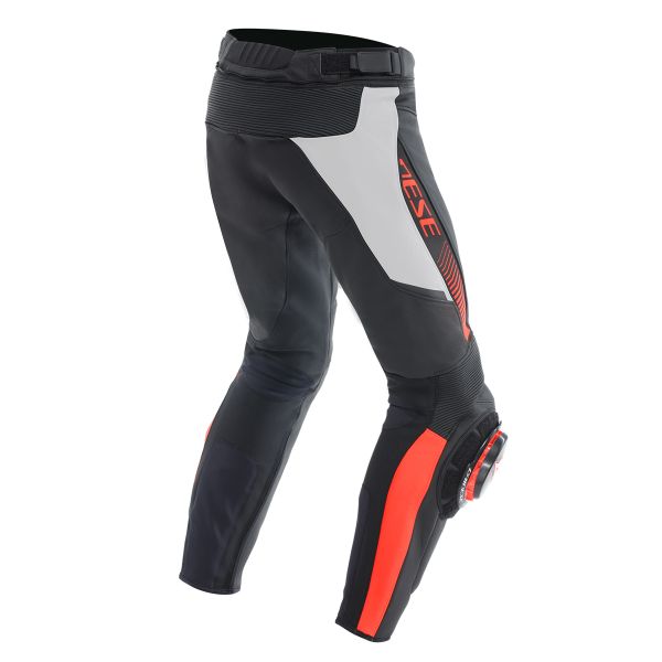 Dainese Super Speed Perforated Pants Black White Red Fluo