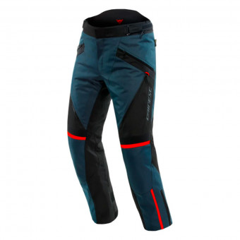 Motorradhose Dainese Tempest 3 D-Dry Ebony Black Lava Red Pants
