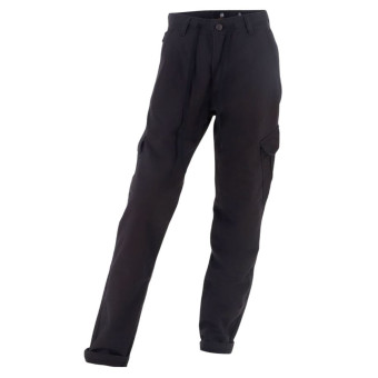 Motorradhose Helstons Laguna Baumwolle Cordura Schwarz