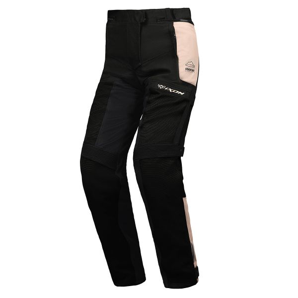 Motorradhose Ixon M-Njord Lady Pant Sand Black Red