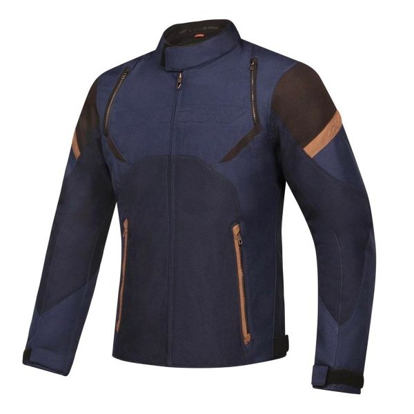 Motorradjacke Ixon Striker Retro Black Navy Brown Motorradjacke Ixon Striker Retro Black Navy Brown