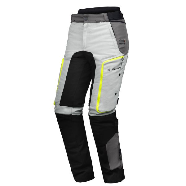Motorradhose Ixon Vidar Pant Grey Black Bright Yellow