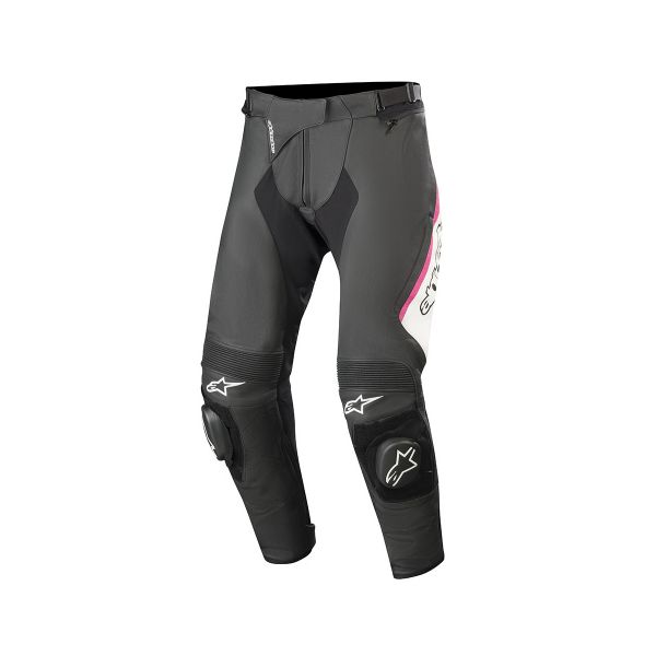 Motorradhose Alpinestars Stella Missile V2 Black White Fuchsia