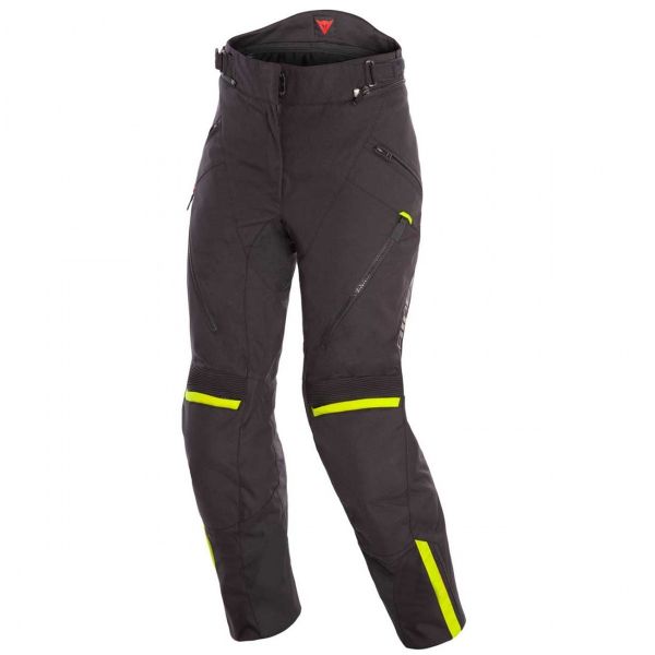 Motorradhose Dainese Tempest 2 Lady D-Dry Pants Black Fluo Yellow