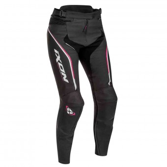 Motorradhose Ixon Trinity Pant Black White Fuchsia
