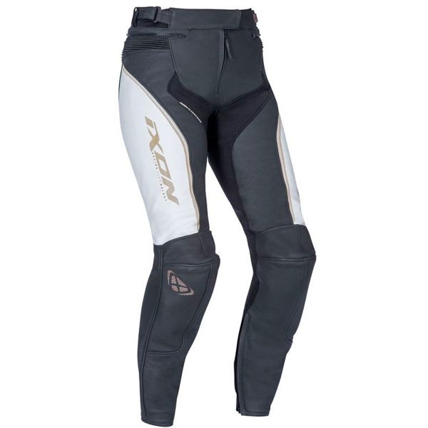 Motorradhose Ixon Trinity Pant White Black Gold Motorradhose Ixon Trinity Pant White Black Gold