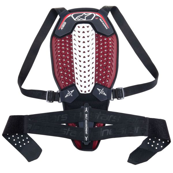 Motorrad-Rckenprotektor Alpinestars Nucleon Plasma Back Protector Strap Black White Red