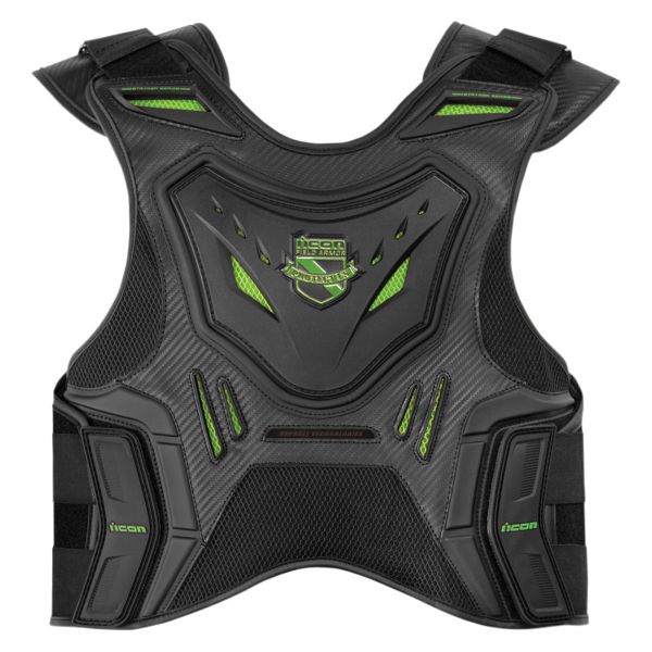 Motorrad-R�ckenprotektor ICON Stryker Vest Black Green