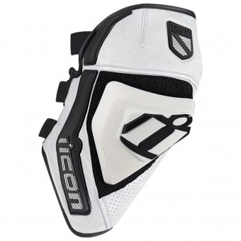 Motorrad-Knieschtzer ICON Cloverleaf Knee White
