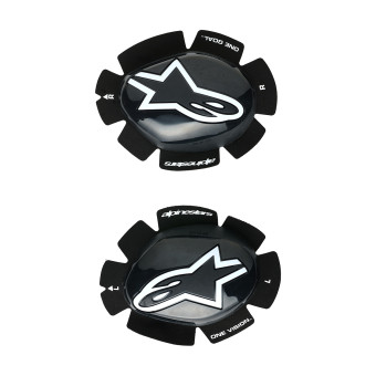 Motorrad Schleifer Alpinestars GP Plus Knee Slider Black White Motorrad Schleifer Alpinestars GP Plus Knee Slider Black White
