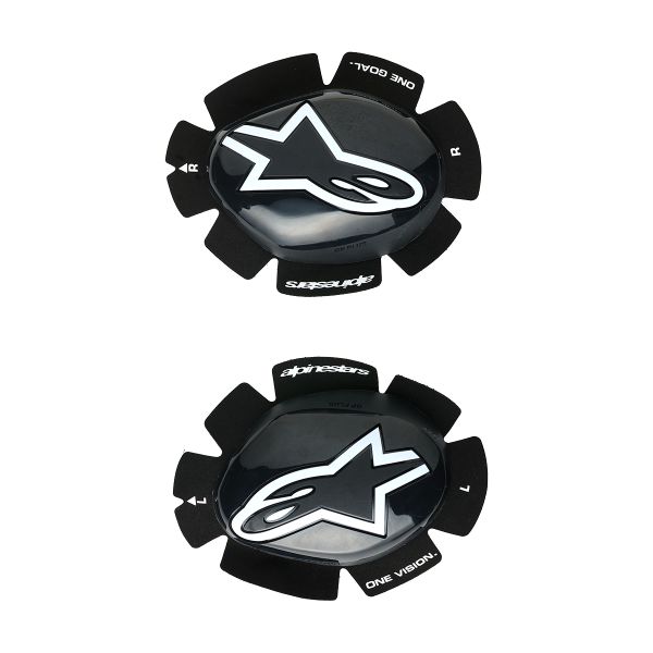 Motorrad Schleifer Alpinestars GP Plus Knee Slider Black White