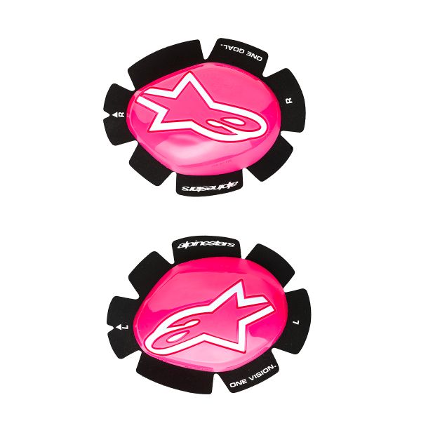 Motorrad Schleifer Alpinestars GP Plus Knee Slider Pink Fluo White