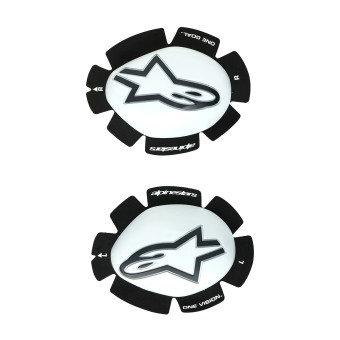 Motorrad Schleifer Alpinestars GP Plus Knee Slider White Black Motorrad Schleifer Alpinestars GP Plus Knee Slider White Black