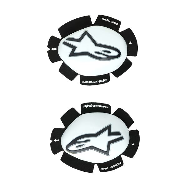 Motorrad Schleifer Alpinestars GP Plus Knee Slider White Black