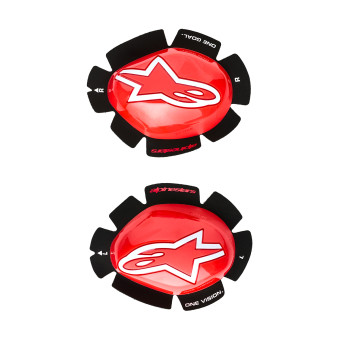 Motorrad Schleifer Alpinestars GP Tech Knee Slider Red White Motorrad Schleifer Alpinestars GP Tech Knee Slider Red White