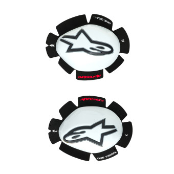 Motorrad Schleifer Alpinestars GP Tech Knee Slider White Black Motorrad Schleifer Alpinestars GP Tech Knee Slider White Black
