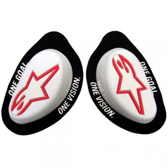 Motorrad Schleifer Alpinestars GP Knee Slider Weiß Motorrad Schleifer Alpinestars GP Knee Slider Weiß
