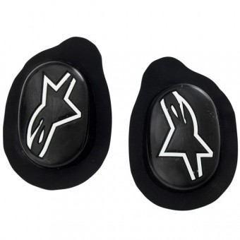 Motorrad Schleifer Alpinestars Sport Knee Slider Schwarz Weiß Motorrad Schleifer Alpinestars Sport Knee Slider Schwarz Weiß