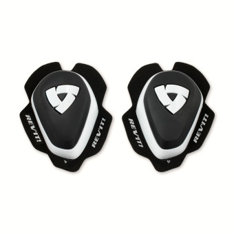 Motorrad Schleifer REV'IT Knee Slider Set 2 White Black White Motorrad Schleifer REV'IT Knee Slider Set 2 White Black White