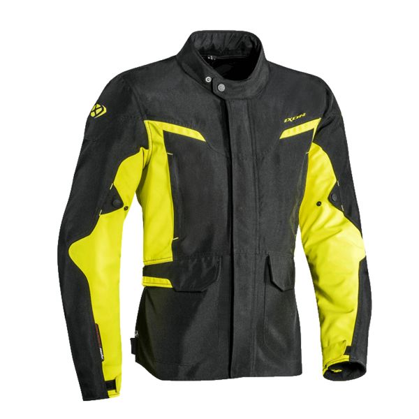 Motorradweste Ixon Summit 2 Black Yellow Fluo