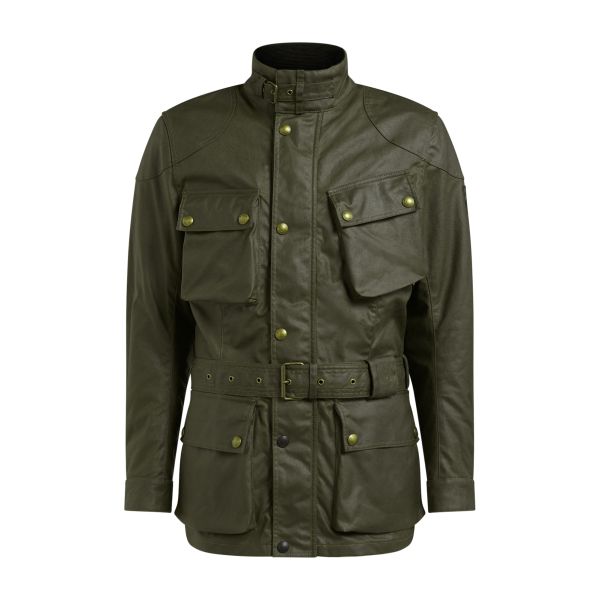Motorradweste Belstaff Trialmaster Wax Olive Green Motorradweste Belstaff Trialmaster Wax Olive Green