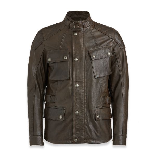 Motorradweste Belstaff Turner Antique Black Brown