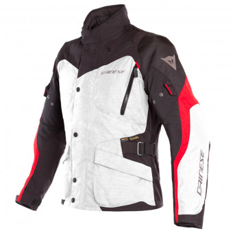 Motorradweste Dainese Tempest 2 D-Dry Light Grey Black Tour Red