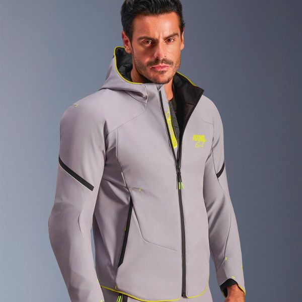 Alpinestars Aeroshell WP Mid Gray Yellow Fluo