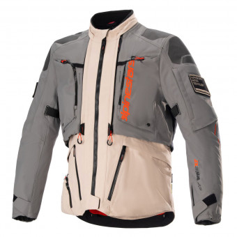 Motorradweste Alpinestars AMT-10R Drystar XF Fur Grey Pale Brown Spicy Orange