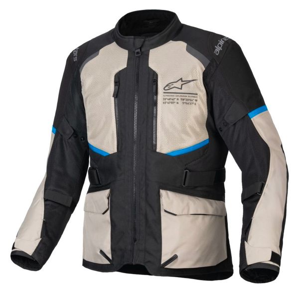 Motorradweste Alpinestars Andes Air Drystar Black Laurel Gray Bright Blue Motorradweste Alpinestars Andes Air Drystar Black Laurel Gray Bright Blue