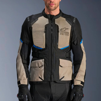 Alpinestars Andes Air Drystar Black Laurel Gray Bright Blue