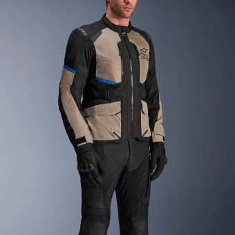 Alpinestars Andes Air Drystar Black Laurel Gray Bright Blue