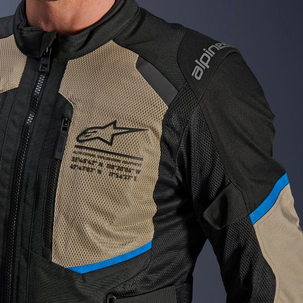 Alpinestars Andes Air Drystar Black Laurel Gray Bright Blue