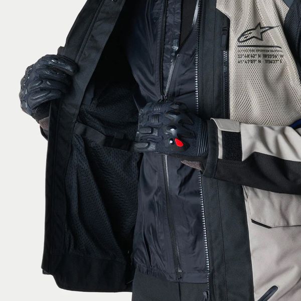 Alpinestars Andes Air Drystar Ice Grey Dark Grey Black