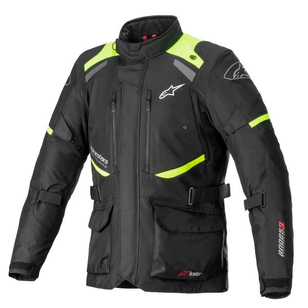 Motorradweste Alpinestars Andes V3 Drystar Black Yellow Fluo