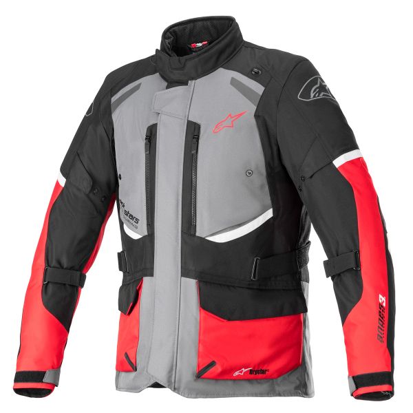 Motorradweste Alpinestars Andes V3 Drystar Dark Grey Black Bright Red