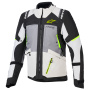 Motorradweste Alpinestars Andes V4 Drystar Dark Gray Ice Gray Black Yellow Fluo