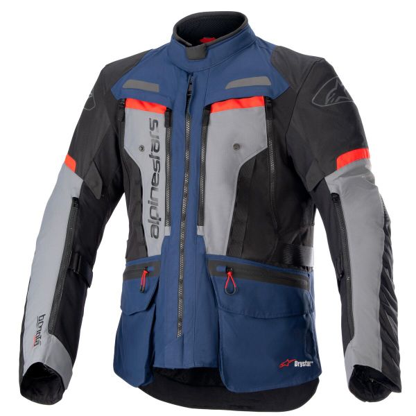 Motorradweste Alpinestars Bogota Pro Drystar Dark Blue Black Bright Red Motorradweste Alpinestars Bogota Pro Drystar Dark Blue Black Bright Red