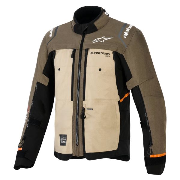 Motorradweste Alpinestars Cusco Drystar Walnut Aluminium Black