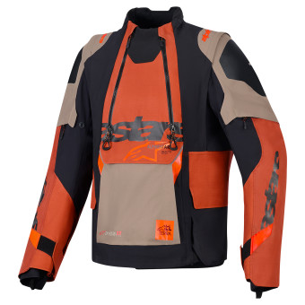 Motorradweste Alpinestars Halo Pro Drystar XF Laminated Walnut Rust Black